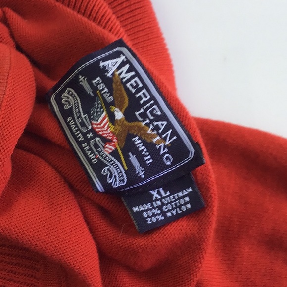 American Living turtleneck sweatshirt red size XL - Picture 3 of 3